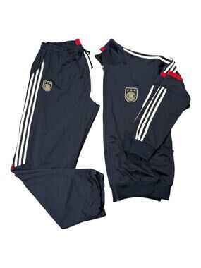 German Futbal Soccer 2 Piece Track Suit Men's XXL Full Zip Jacket Pants Germany